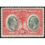 Cayman Islands 1932 Centenary Issue ½d. to 10/-, fine mint.