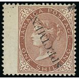 Jamaica 1860-63 1d., 2d., 3d., 4d., 6d. and wing-margin 1/-,