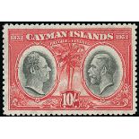 Cayman Islands 1932 Centenary Issue ½d. to 10/-, fine unmounted mint.