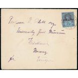 Zululand Covers and Cancellations 1893 (13 Nov.) envelope from Eshowe to Norway,