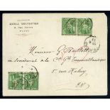 Trinidad 1883 (6 Mar.) commercial envelope to Paris