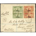 New Hebrides 1936 (27 May) envelope registered to Holland