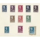 Bulgaria 1924-27 folder containing six oversize pen and Chinese white artists proofs, eleven photo