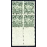 New Zealand Mount Cook Half Penny 1902 Thin, Hard "Cowan" Paper with "Single" Watermark, Perforatio