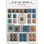 Collections and Ranges Philatelic Literature Auction Catalogues Willy Balasse auction catalogues co