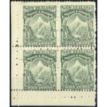 New Zealand Mount Cook Half Penny 1901 Thick, Soft, "Pirie" Paper with Vertical Mesh, Mixed Perfora