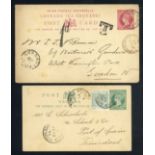 Grenada Postal Stationery Collections and Ranges A selection of used with postcards