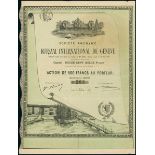 Kursaal International de Genève. Action Fr. 500, Lyon 31.3.1885, #263. Some discolorations, VF.