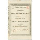 Ville de St.Nicolas, Société du Casino. 3% Obligation F50, 10.5.1852. #179. VF.