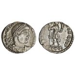 Roman Imperial. Eastern Empire. Valens (364-378). AR Siliqua, 2nd emission, 366. Lugdunum (Lyon). 1