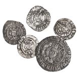 England. House of Lancaster. Henry VI, first reign (1422-1461). Quintet: Halfgroat. Calais. Annulet