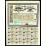 Brooklyn Steamship & Emigration Company (New York) 1867. $1000. No.805. Black with gold underprint