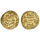 Abbasid Caliphate. Al-Amin (AH 193-198/809-813 AD). Gold Dinar, AH 195. 4.25 gms. Issue of Madinat