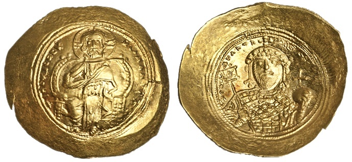 Byzantine Empire. Constantine IX Monomachus (1042-1055). AV Histamenon Nomisma. Constantinople. 4.3