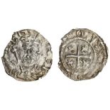 England. Plantagenet Kings. Henry II (1154-1189). Cross and Crosslet (Tealby) Penny. Class B. Bury