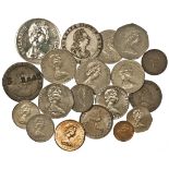 Isle of Man. Assortment of coins. Includes: Penny and Halfpenny, 1813. About EF-EF; 1839 Farthing.