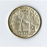 1936 Bay Bridge Half Dollar. Uncirculated.