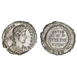 Roman Imperial. Constantius II (337-361). AR Siliqua, struck 351-355. Sirmium. 2.17 gms. DN CONSTAN