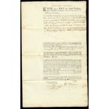 Robert Morris Related Land Deed (Pennsylvania) March 5, 1793. Luzerne County. Partially printed Lan