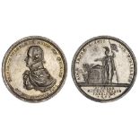 German States. Prussia. Friedrich Wilhelm III. Huldigungsmünze - Münster 1803. Medal. Silver. 42mm.