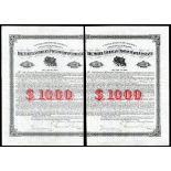 North American Phonograph Company (New Jersey) 1892. Jersey City. $1000. No.134. Red $1000. Wax cyl