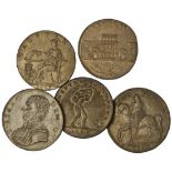 Great Britian. Quintet of 18th Century Merchant Halfpenny Tokens: Hampshire. Emsworth. 1793. Ship s