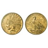 1911 Indian $10. PCGS AU58.