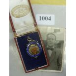 1950/51 Rugby League, Lancashire League Winners, Warrington, a medal won by A E Johnson, manufacture