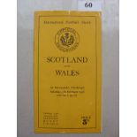 1938 Rugby Union, Scotland v Wales, a programme from the game played at Murrayfield on 05/02/1938, a