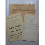 Rugby Union, a collection of 3 match programmes, 14/10/1936 Devon v Police Union at Torquay, 18/02/1