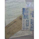 1944 Rugby Union, South Wales v RAF, a programme from the game played on 07/10/1944 at Swansea, incl