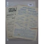 1943 A collection of 2 programmes, in various condition, both with punched holes, 03/04/1943 British