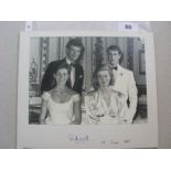 1985 Royal Memorabilia, Prince Edward, an autographed, mounted photograph, dated 21/06/1985, a few m