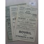 Rugby Union, Cardiff v Newport, a collection of 3 match programmes, 10/11/1934, 16/02/1935 and 04/03