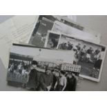 1944 Rugby Union, French Forces v The RAF, a collection of 27 original press photographs from the ga