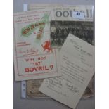 1935 Rugby Union, Wales v New Zealand, a programme from the game played at Cardiff on 20/12/1935, pl