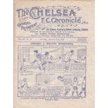 CHELSEA-LEICESTER CITY 1920   Four page Chelsea home programme v Leicester City, 21/2/1920, FA