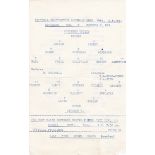 SOUTHEND v SWINDON Single sheet Reserves issue dated 14 Sep 1963, folds, slight wear at bottom edge.