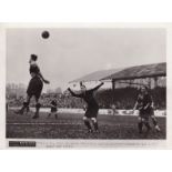 WOLVES Press photo by Paris-Soir (8" x 6") black and white, action shot from Paris Select XI v