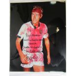 TERRY BUTCHER Signed colour photo of Terry Butcher with the words "Bloody Marvellous !!" match