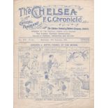 CHELSEA - NOTTM FOREST 1923 Chelsea home programme v Nottm Forest, 26/12/1923, score noted, some