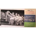 NAT LOFTHOUSE 1958 Signed programme, Bolton v Manchester Utd 1958 FA Cup Final, signed on the