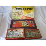 NEW FOOTY GAMES Three New Footy games:- 1 complete large box with 22 celluloid players, 2 ball and 2