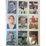 TRADE CARDS Forty signed JF Sporting trade cards, retro images on modern cards well produced inc