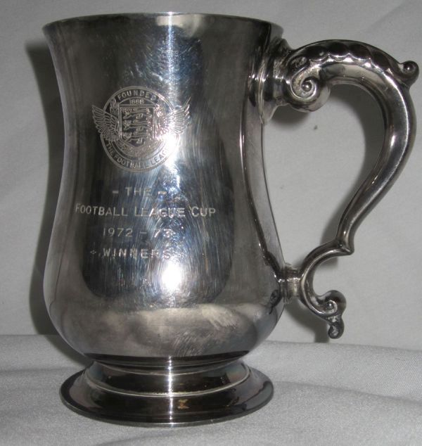 LEAGUE CUP WINNERS TANKARD 1973 - SPURS Tankard presented to the Winners of the Football League Cup,