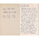 TOTTENHAM TOUR 1969 A hard backed notebook with full notes by Assistant Manager Eddie Baily relating