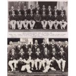 CRICKET POSTCARDS Two postcards: Australia Touring Team including Bradman, circa 1930; South