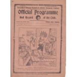 TOTTENHAM HOTSPUR Home programme v. Preston North End 25/8/1923, opening day fixture, minor paper