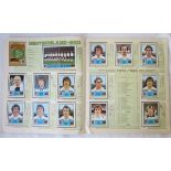 EUROPA 80 PANINI Panini album complete with stickers, Europa 80, all stickers included, scarce item,