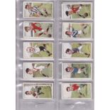 CIGARETTE CARDS A set of 50 Footballers Caricatures by "RIP" issued by John Player in 1926. Good